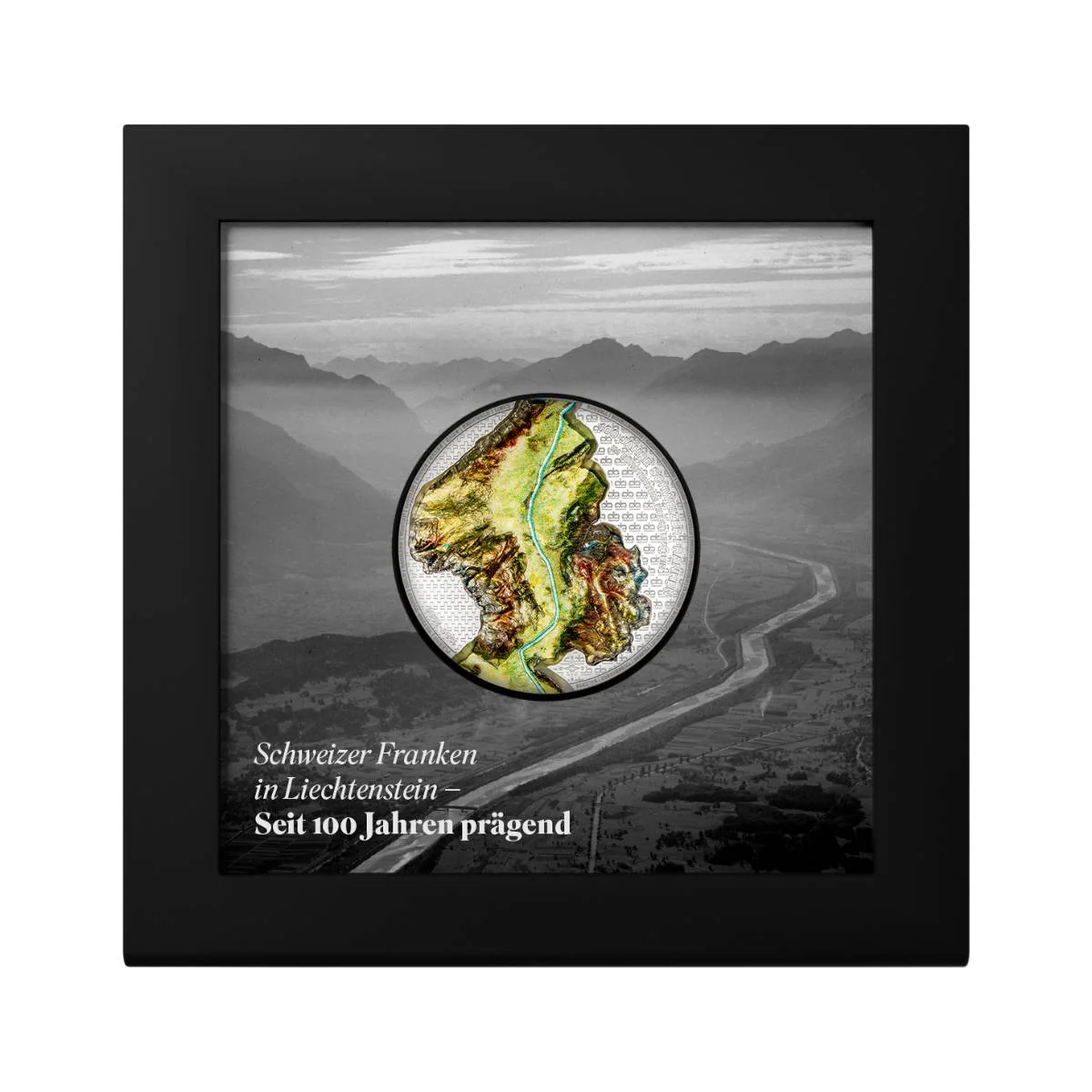 Liechtenstein Swiss Franc Centenary 2024 5 Francs 1oz Silver Brilliant Uncirculated Coin - Image 3