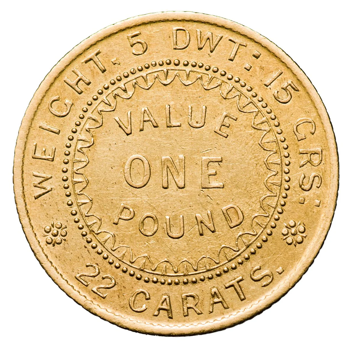 1852 Adelaide Pound Type II good Extremely Fine - Image 2