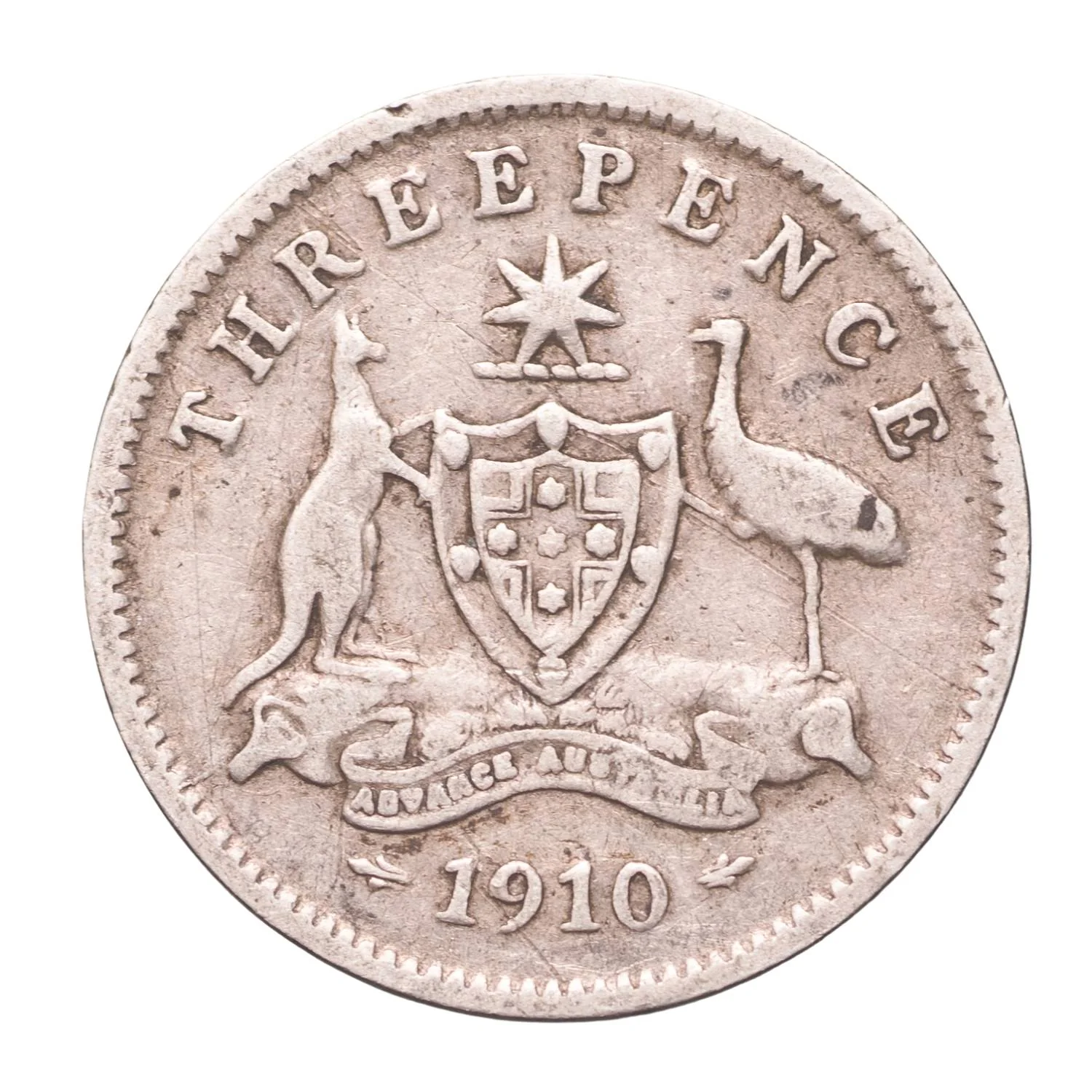 Australia 1910 Threepence Uncirculated Coin - Image 2