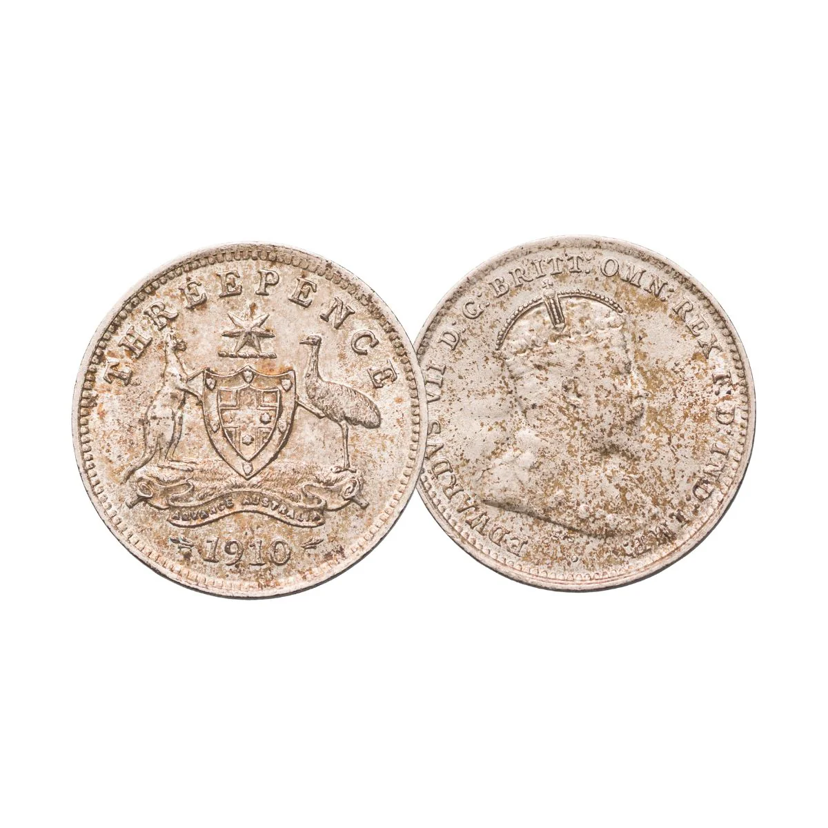 Australia Edward VII 1910 Choice Uncirculated Silver 4-Coin Set - Image 2