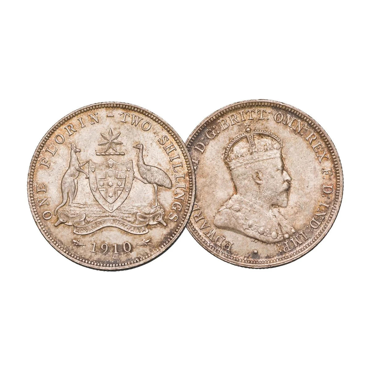 Australia Edward VII 1910 Choice Uncirculated Silver 4-Coin Set - Image 5
