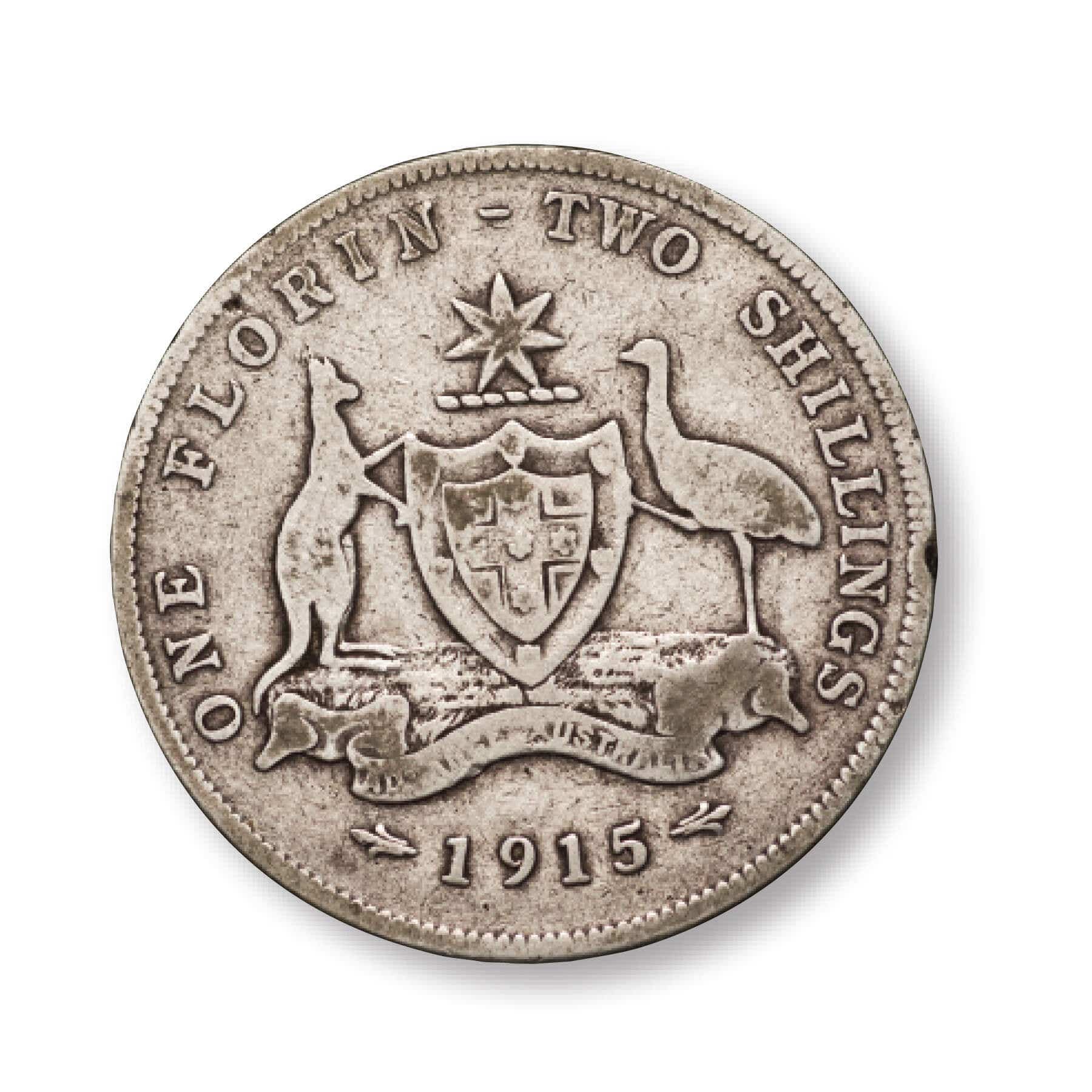1914 & 1915 Florin Pair Good-VG - Image 2
