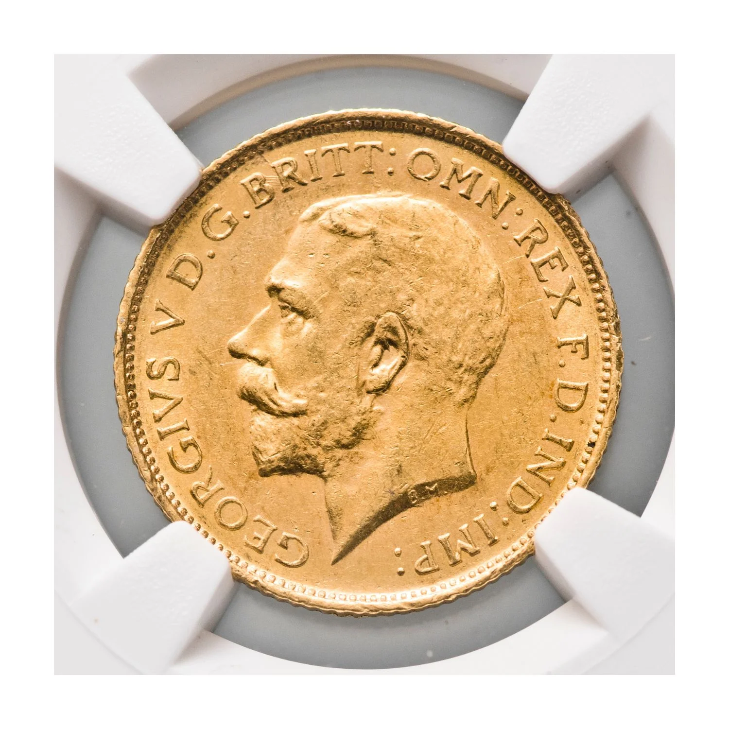 George V 1915S Gold Half Sovereign NGC MS62 (Uncirculated) - Image 3