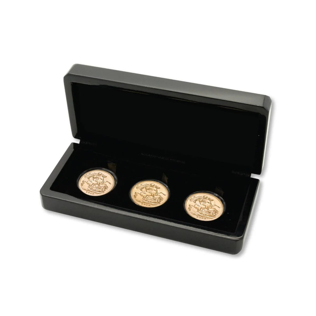 1919 M,S,P Gold Sovereign Trio Extremely Fine-about Uncirculated - Image 3