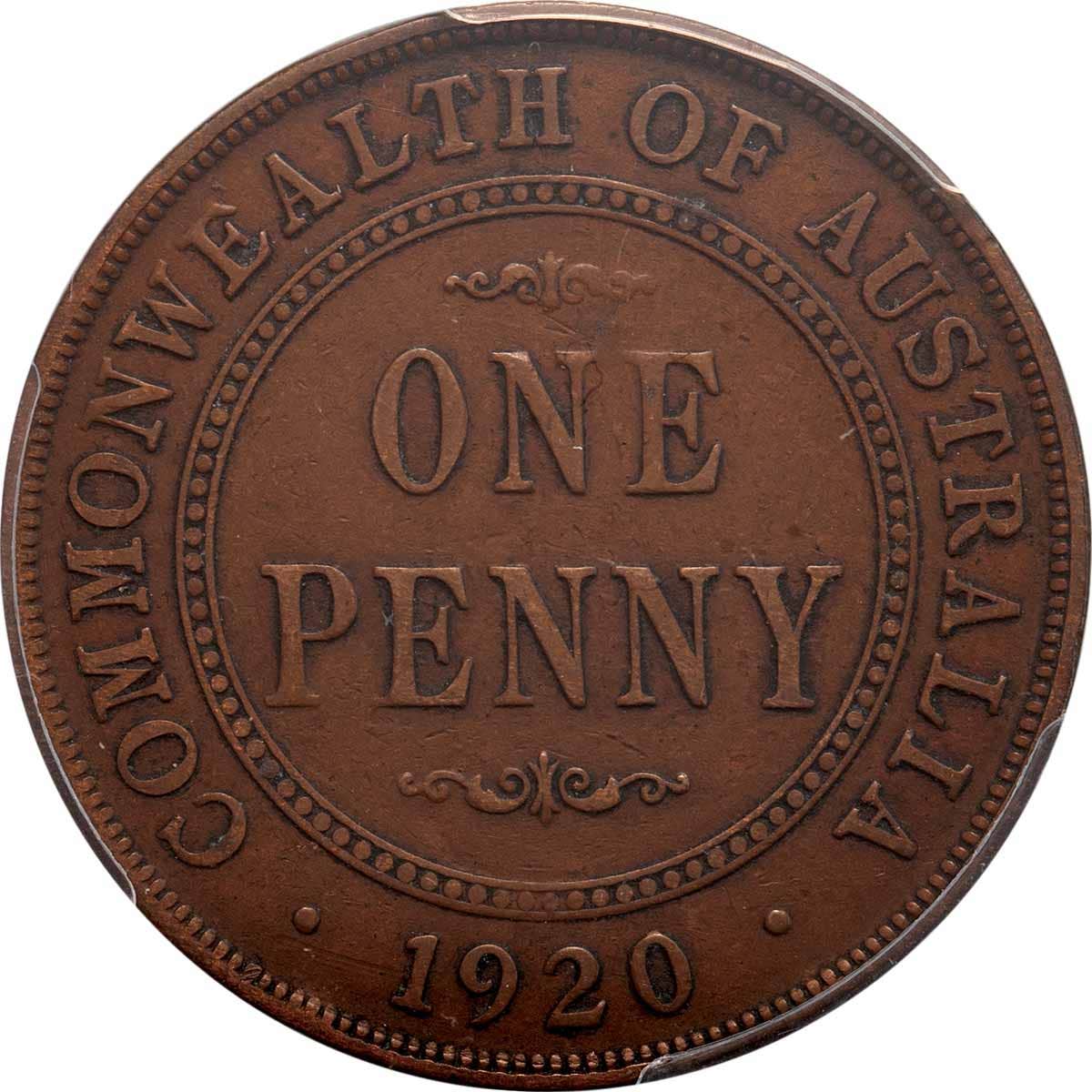 1920 Penny Dot Below London Die PCGS VF30BN (Very Fine) - Image 2