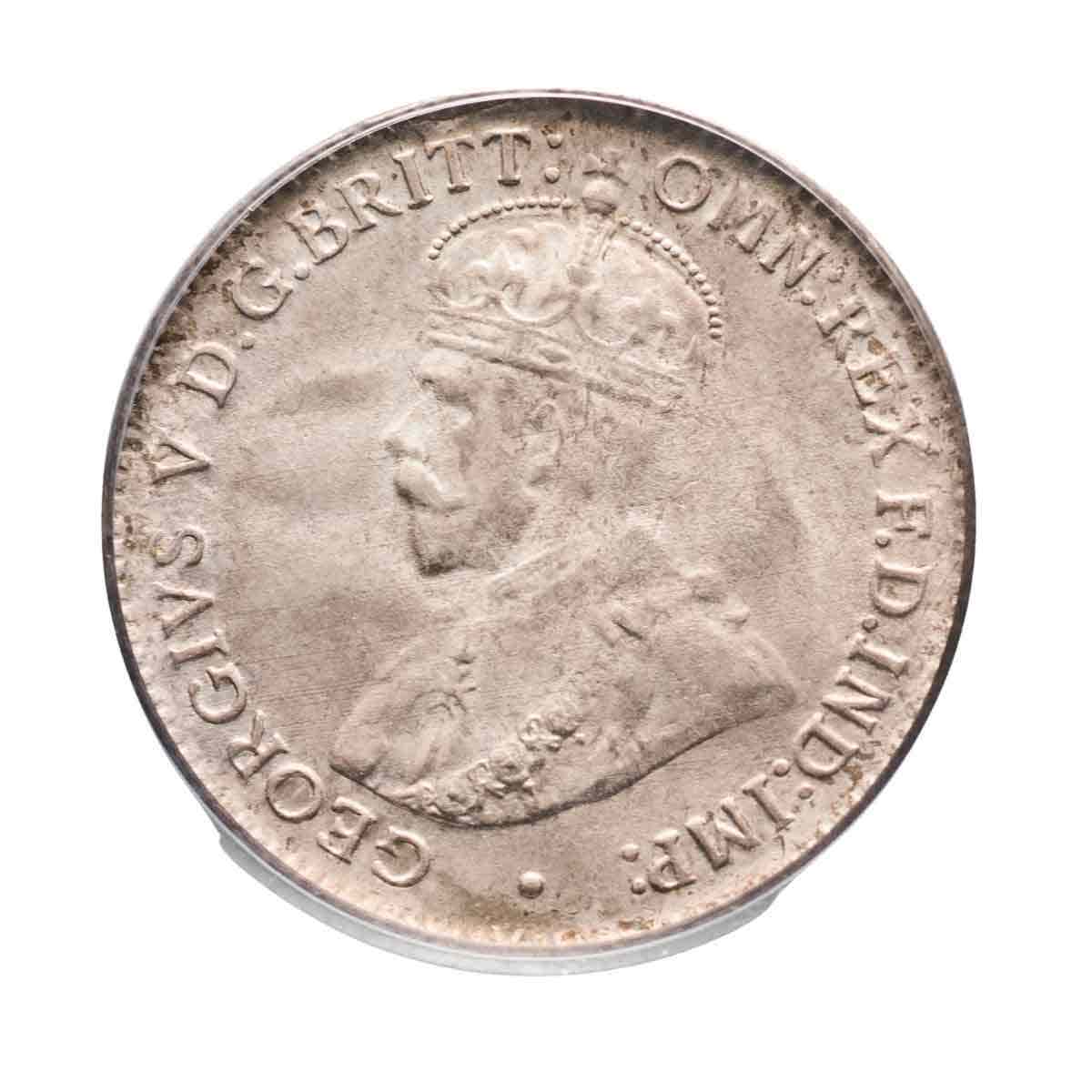 1921M Threepence PCGS MS65 (Gem Uncirculated) - Image 2