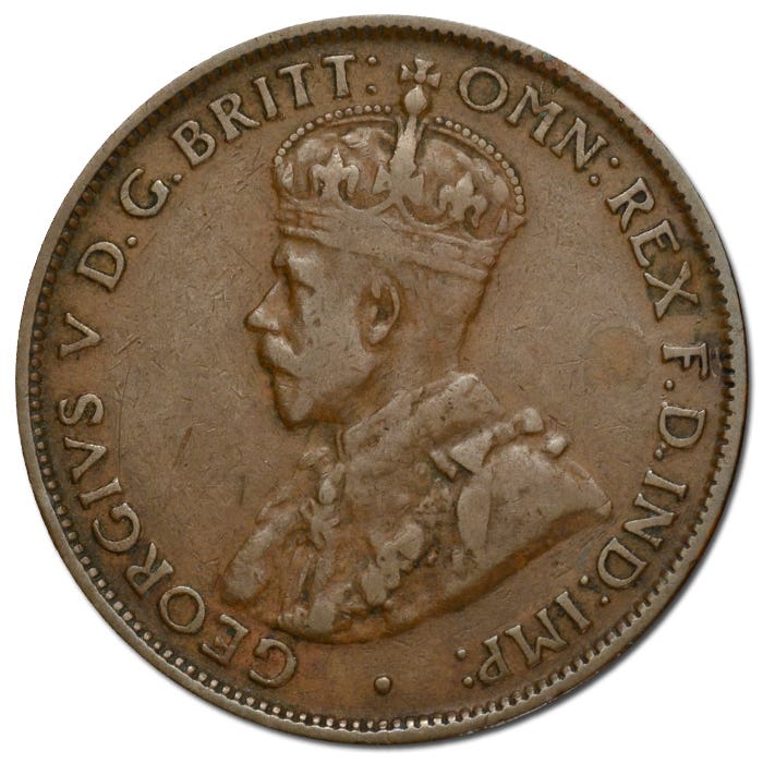 1923 Halfpenny good Fine - Image 2