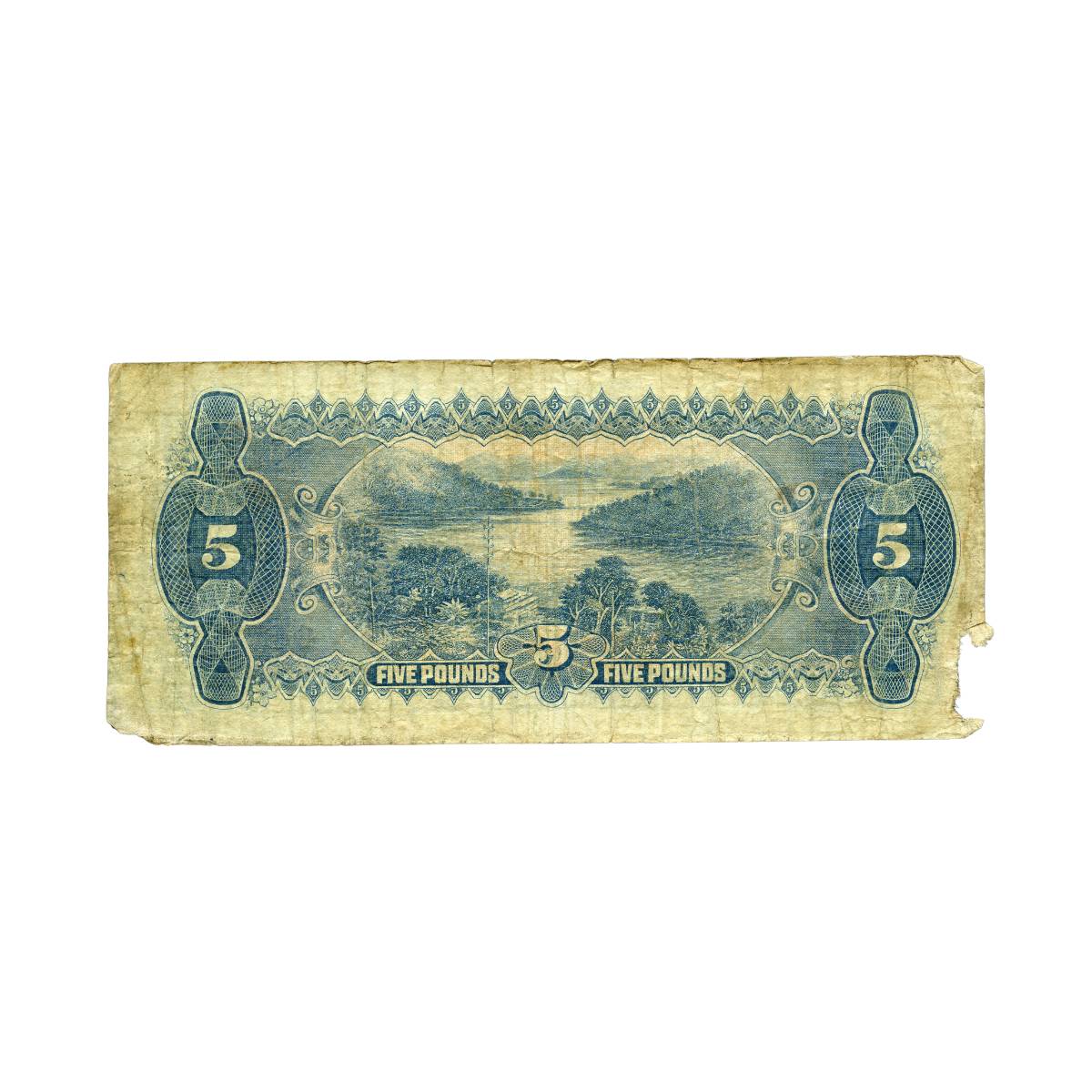 Australia George V 1924 £5 R38a Kell/Collins Fair-Fine with faults Banknote - Image 2