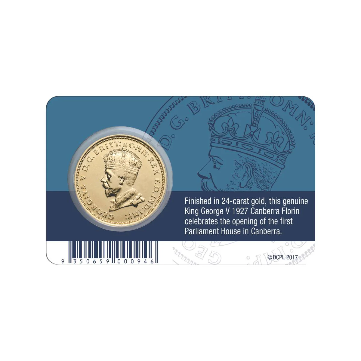 Australia George V Gold-plated 1927 Canberra Florin Pack - Image 2