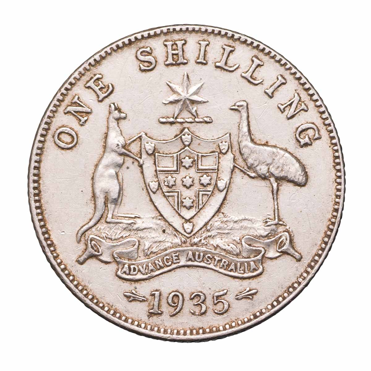 1935 Shilling Extremely Fine