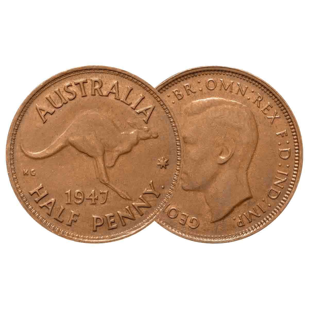 Australia George VI 1938-52 Fine-Very Fine 6-Coin Set - Image 7