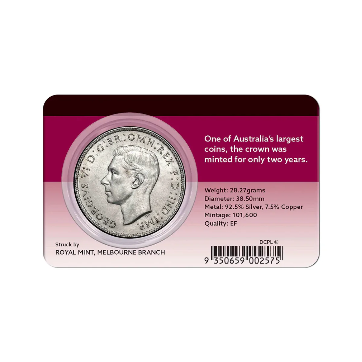 1938 Crown Extremely Fine - Image 2