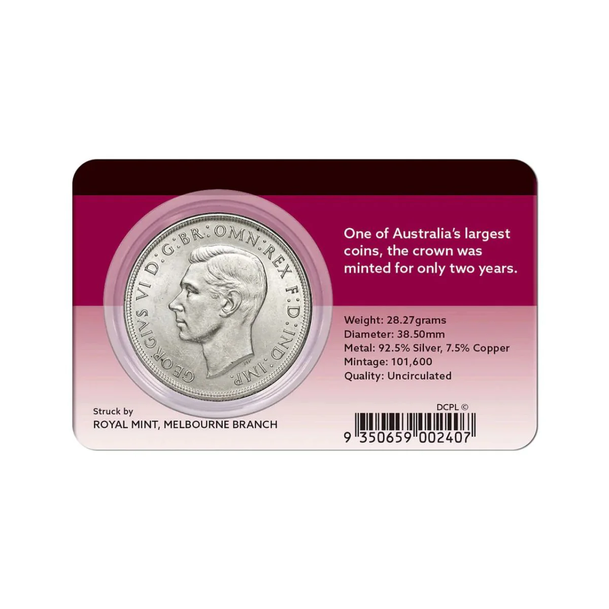 1938 Crown Uncirculated - Image 2