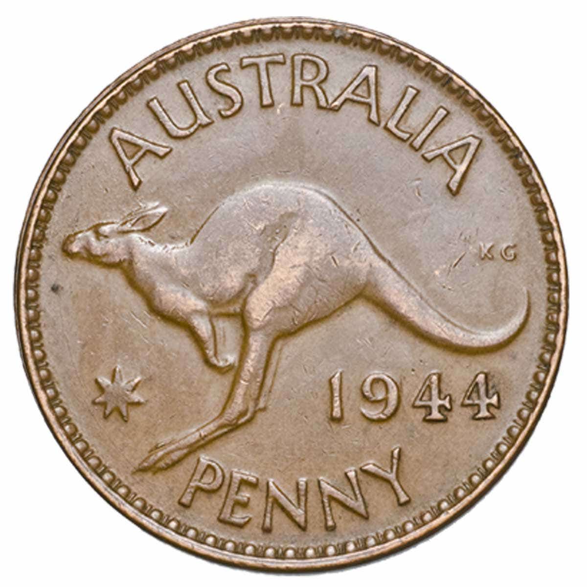 1939-44 Melbourne Mint Penny 5-Coin Set Very Fine - Image 5