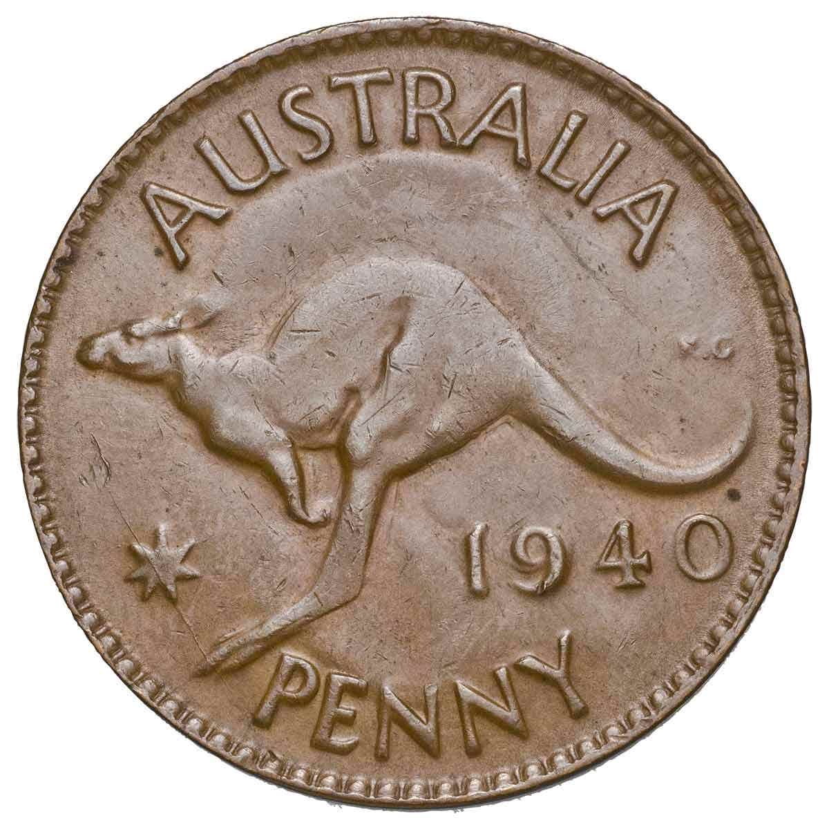 1940-45 Perth Mint Penny 7-Coin Set Very Fine - Image 2