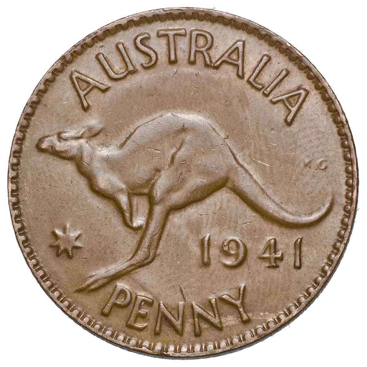 1940-45 Perth Mint Penny 7-Coin Set Very Fine - Image 4