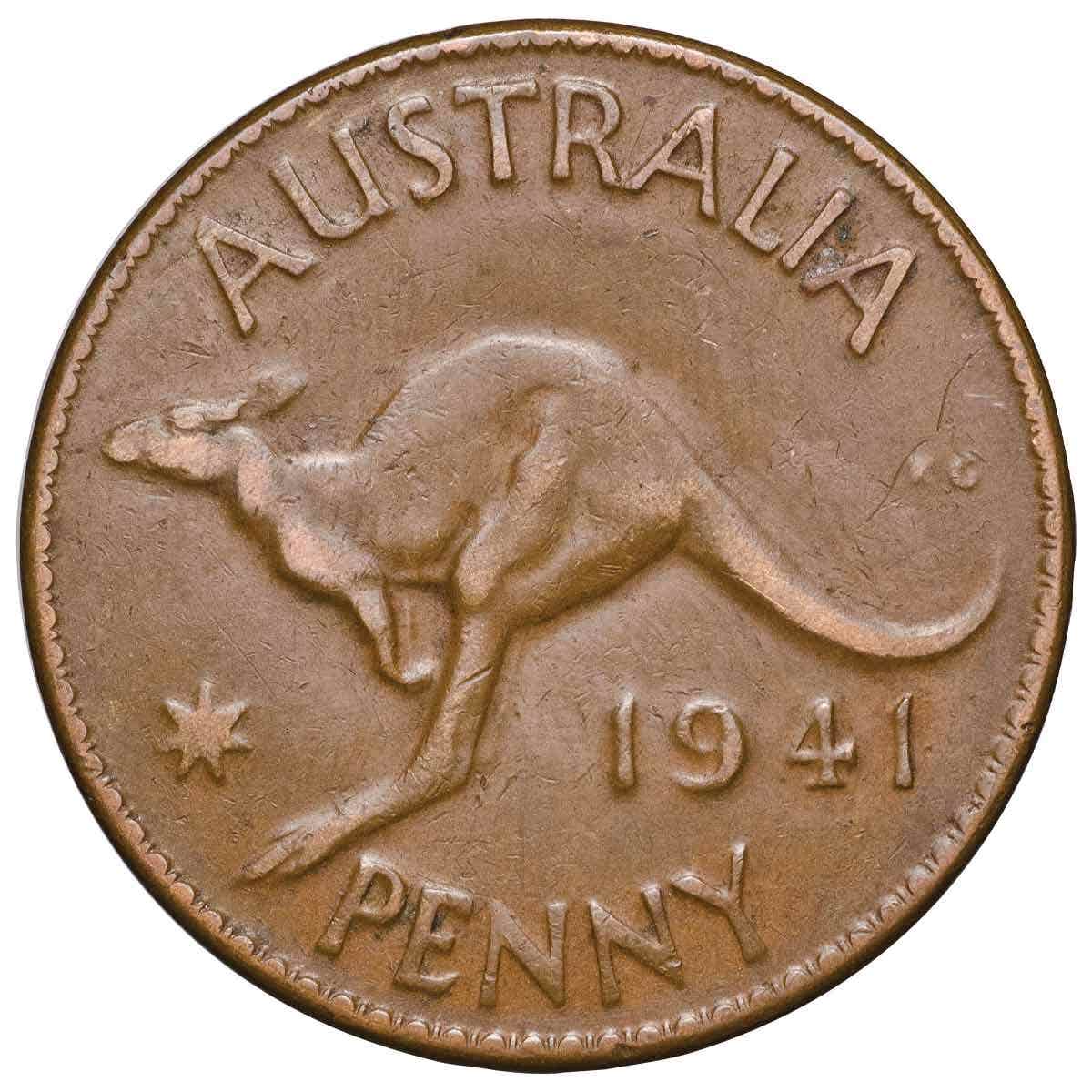 1940K.G & 1941K.G Penny Pair Very Fine - Image 2