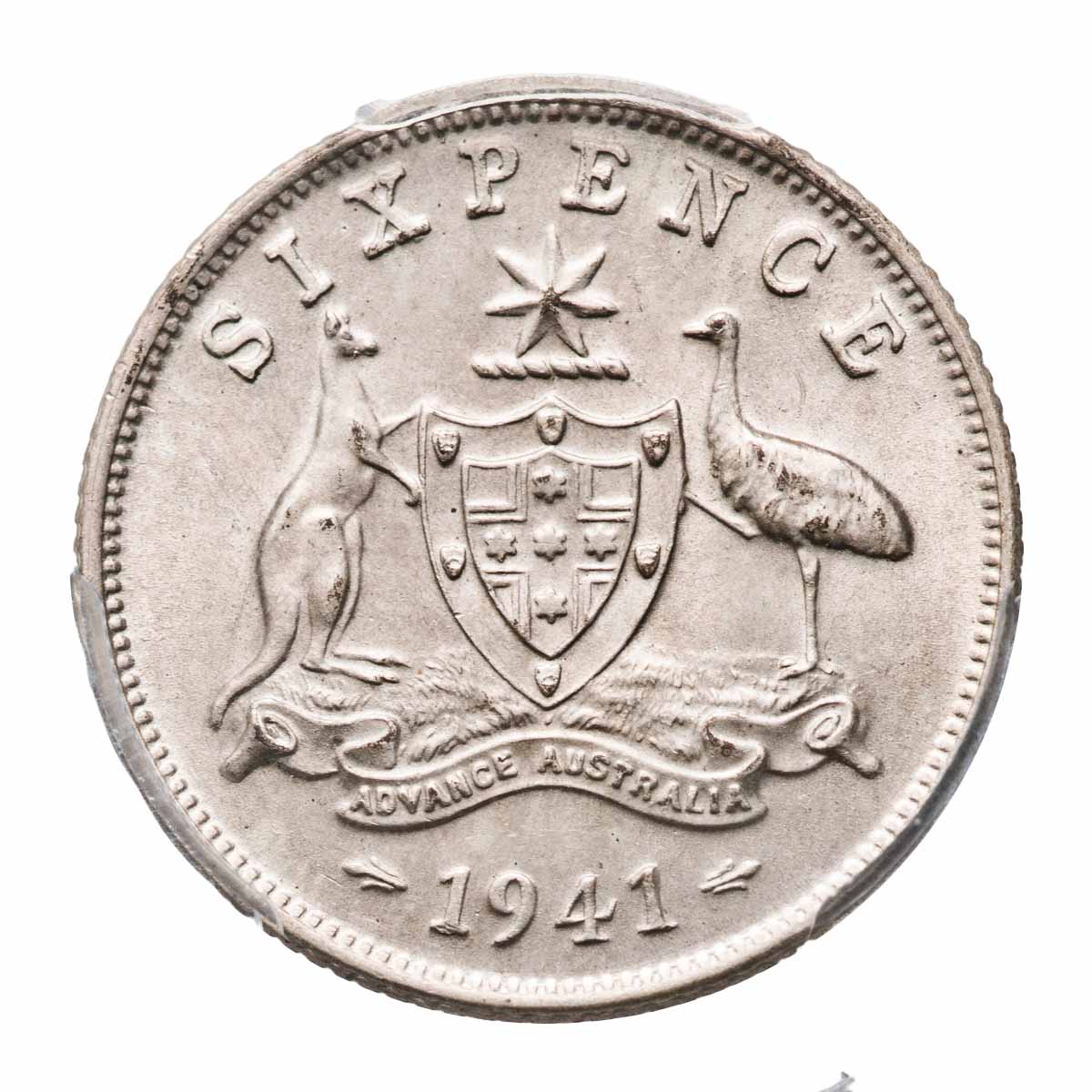 1941 Sixpence PCGS MS64 (Choice Uncirculated) - Image 2