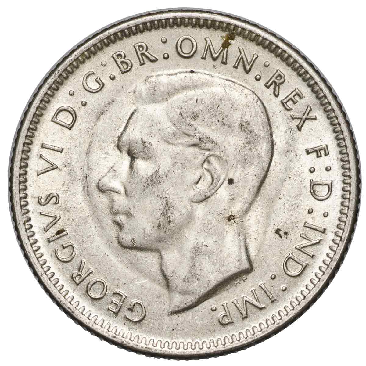1942-44 Shilling 3-Coin Set Extremely Fine-about Uncirculated - Image 6