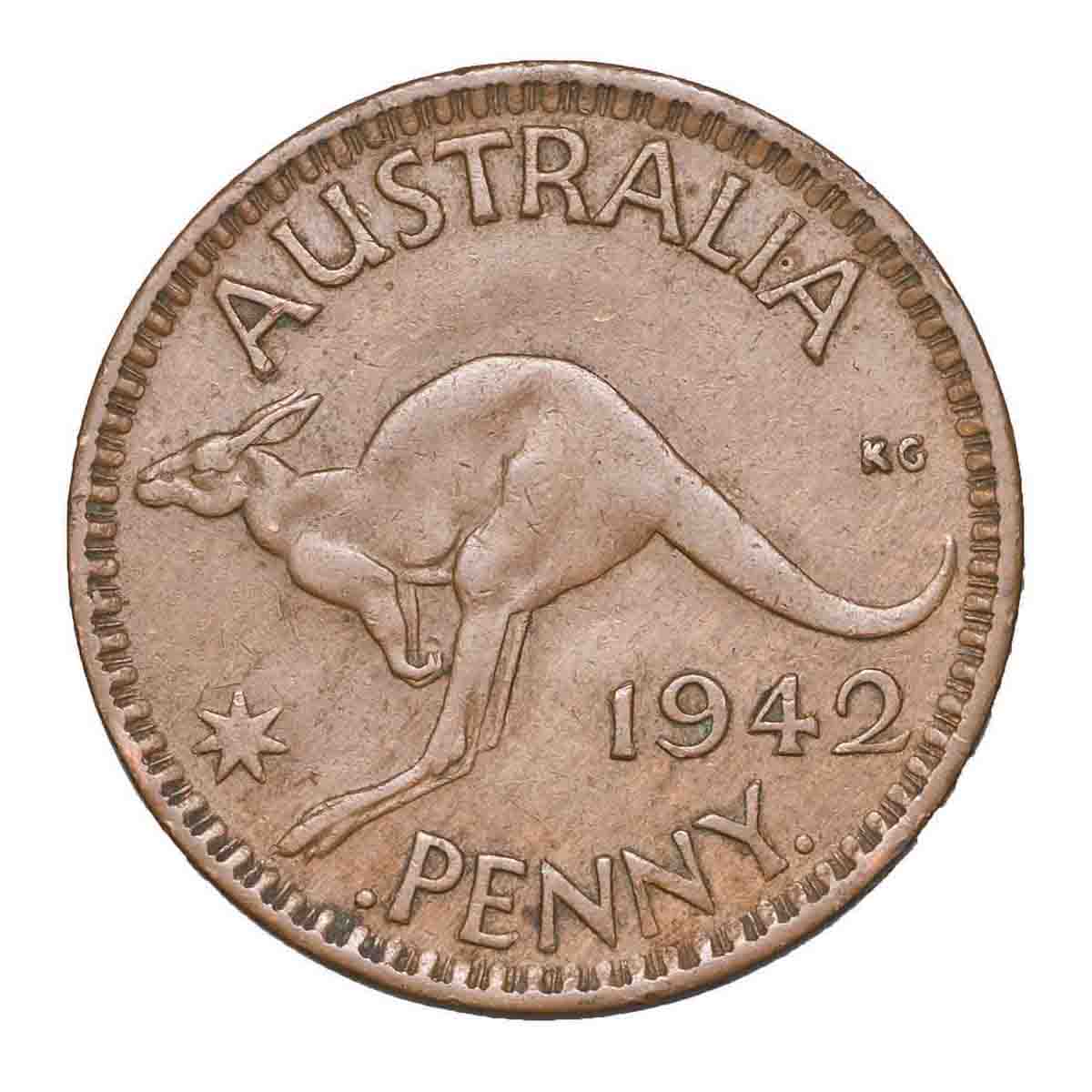 1942 Bombay Penny No 'I' Mintmark & Standard Type Pair Fine - Image 3