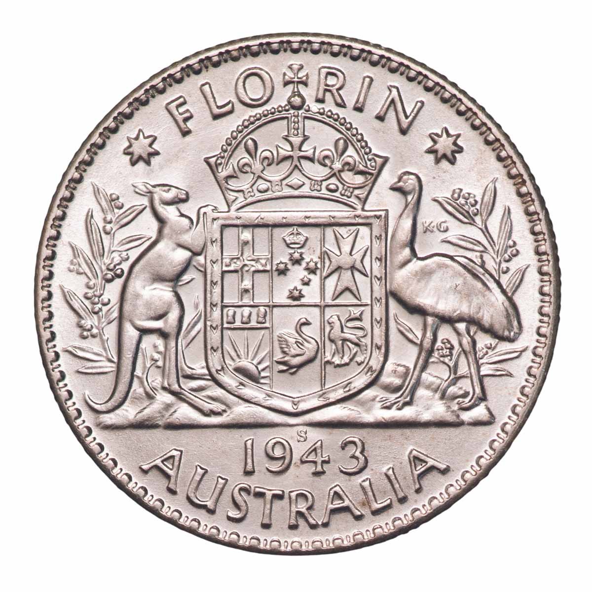 1943S Florin Choice Uncirculated