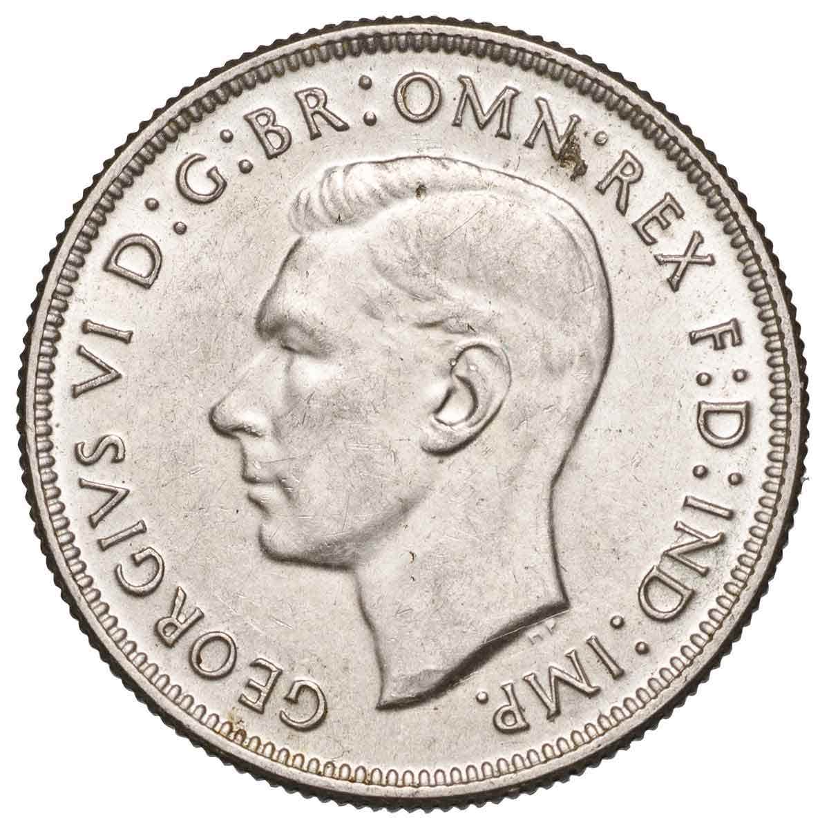 1945 Sixpence & Florin Pair about Uncirculated - Image 3