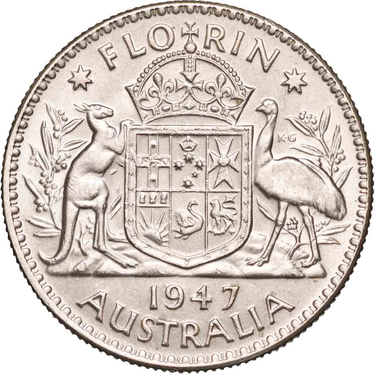 1946 & 1947 Florin Pair about Uncirculated - Image 4
