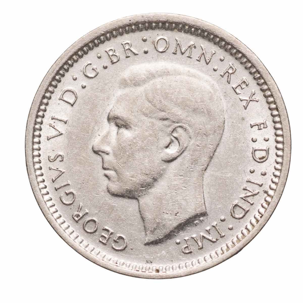 1947 Threepence about Uncirculated - Image 2