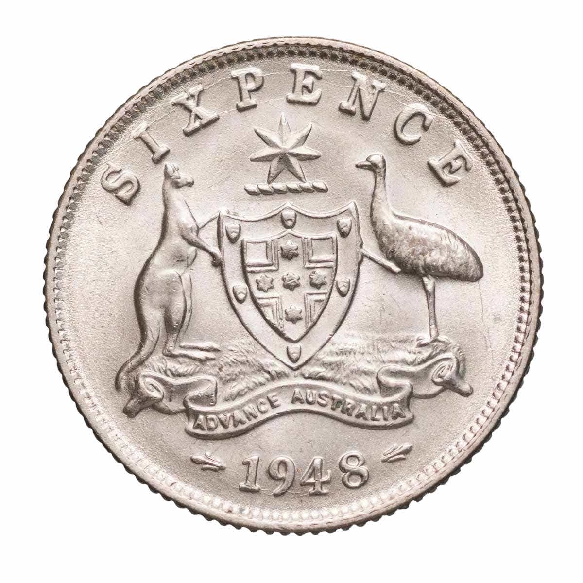 1948 Sixpence Uncirculated