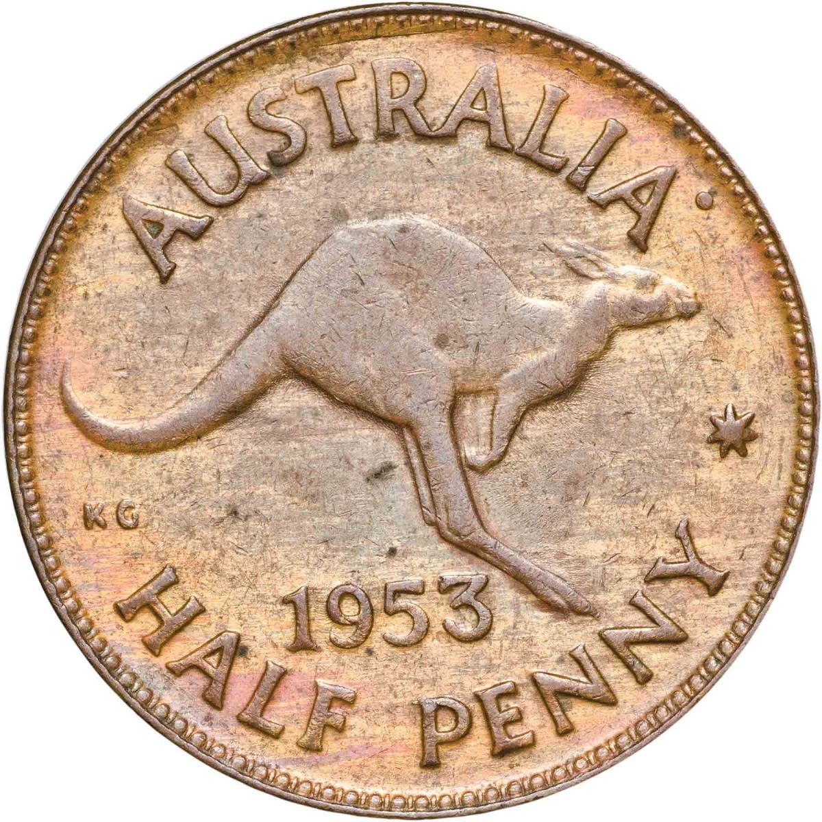 1953-59 Halfpenny 4-Coin Set Extremely Fine-about Uncirculated - Image 3