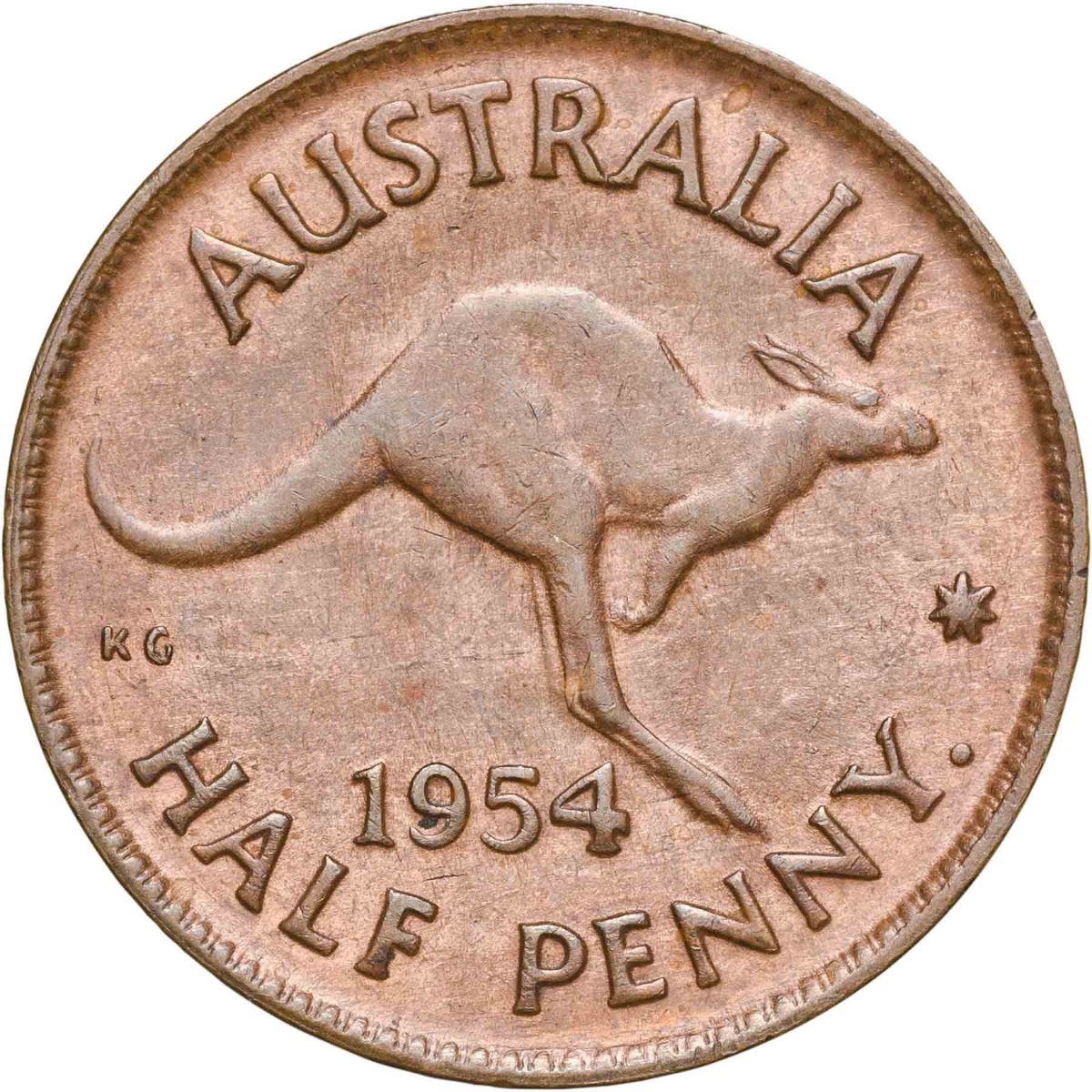 1953-59 Halfpenny 4-Coin Set Extremely Fine-about Uncirculated - Image 5