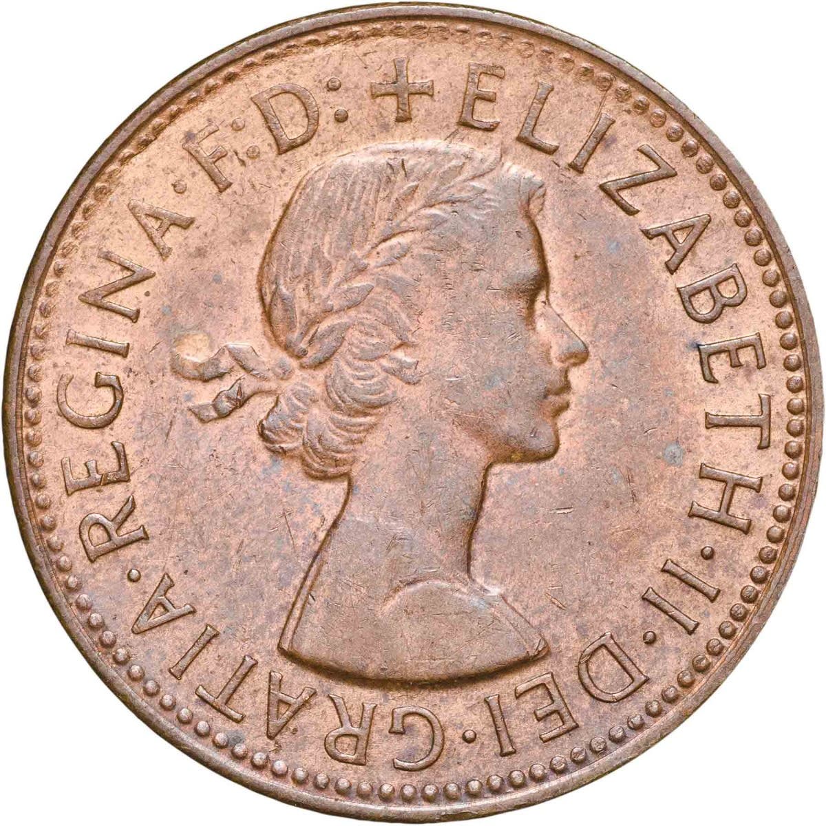 1953-59 Halfpenny 4-Coin Set Extremely Fine-about Uncirculated - Image 8