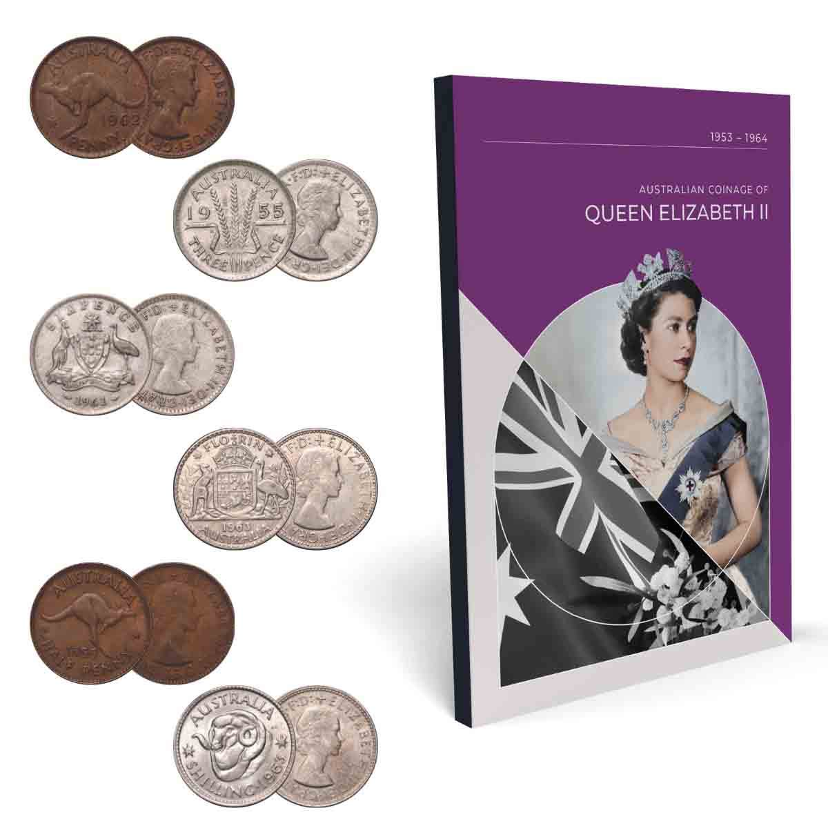 Australia Elizabeth II 1953-64 Very Fine-Extremely Fine 6-Coin Set