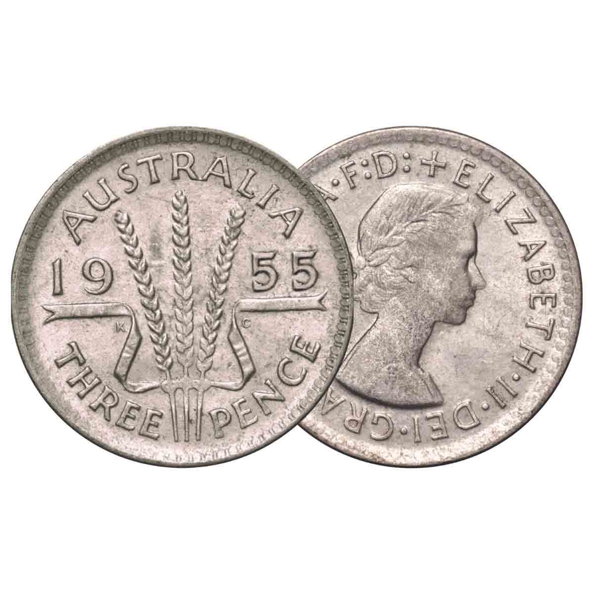 Australia Elizabeth II 1953-64 Very Fine-Extremely Fine 6-Coin Set - Image 3