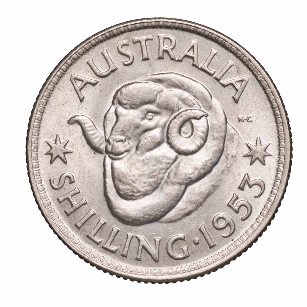 1953 Shilling Uncirculated