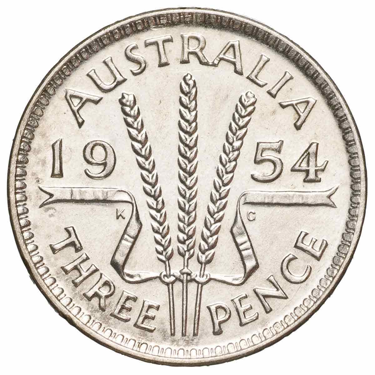 1954 Threepence Uncirculated - Image 2