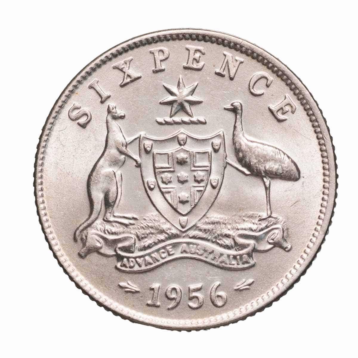 1956 Sixpence Uncirculated