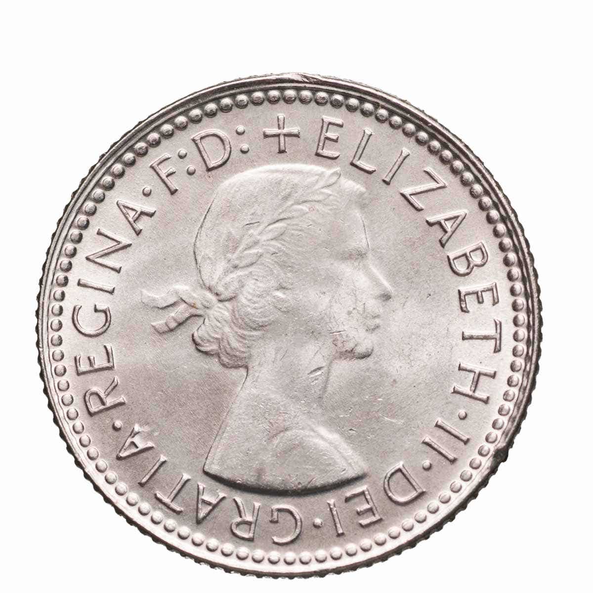 Australia Elizabeth II 1957 Sixpence Choice Uncirculated Coin - Image 2