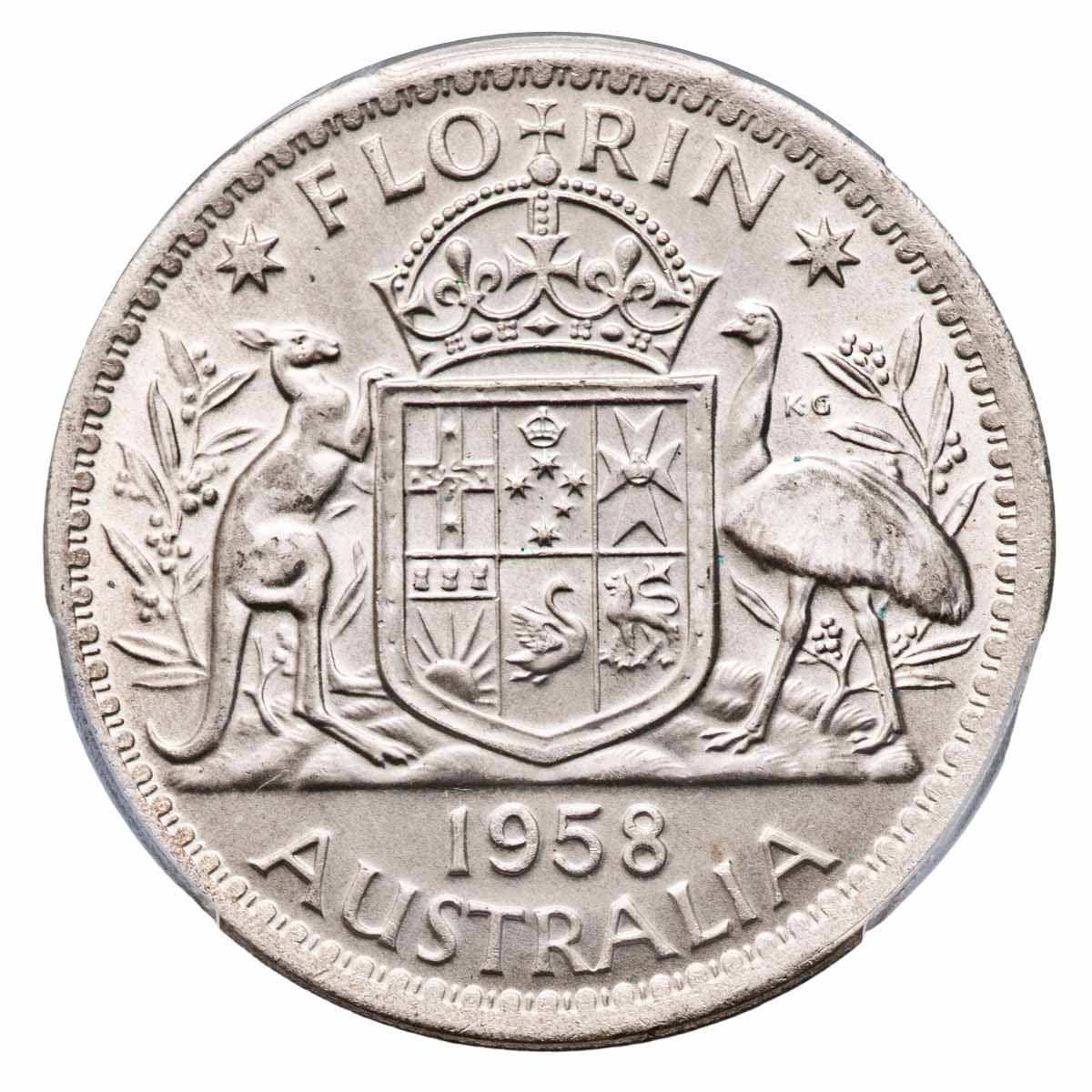 1958 Florin PCGS MS64 (Choice Uncirculated) - Image 2