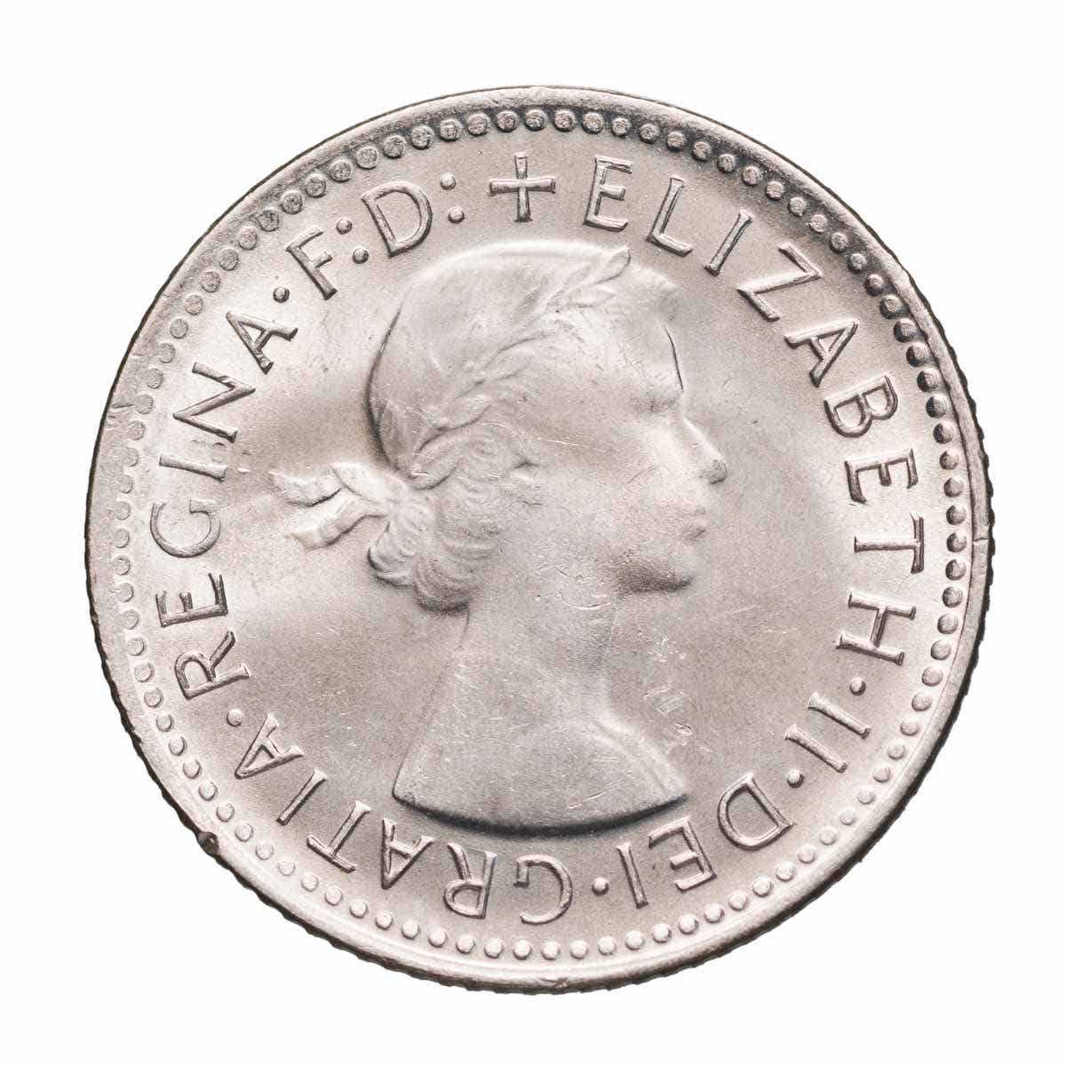 Australia Elizabeth II 1958 Sixpence Choice Uncirculated Coin - Image 2