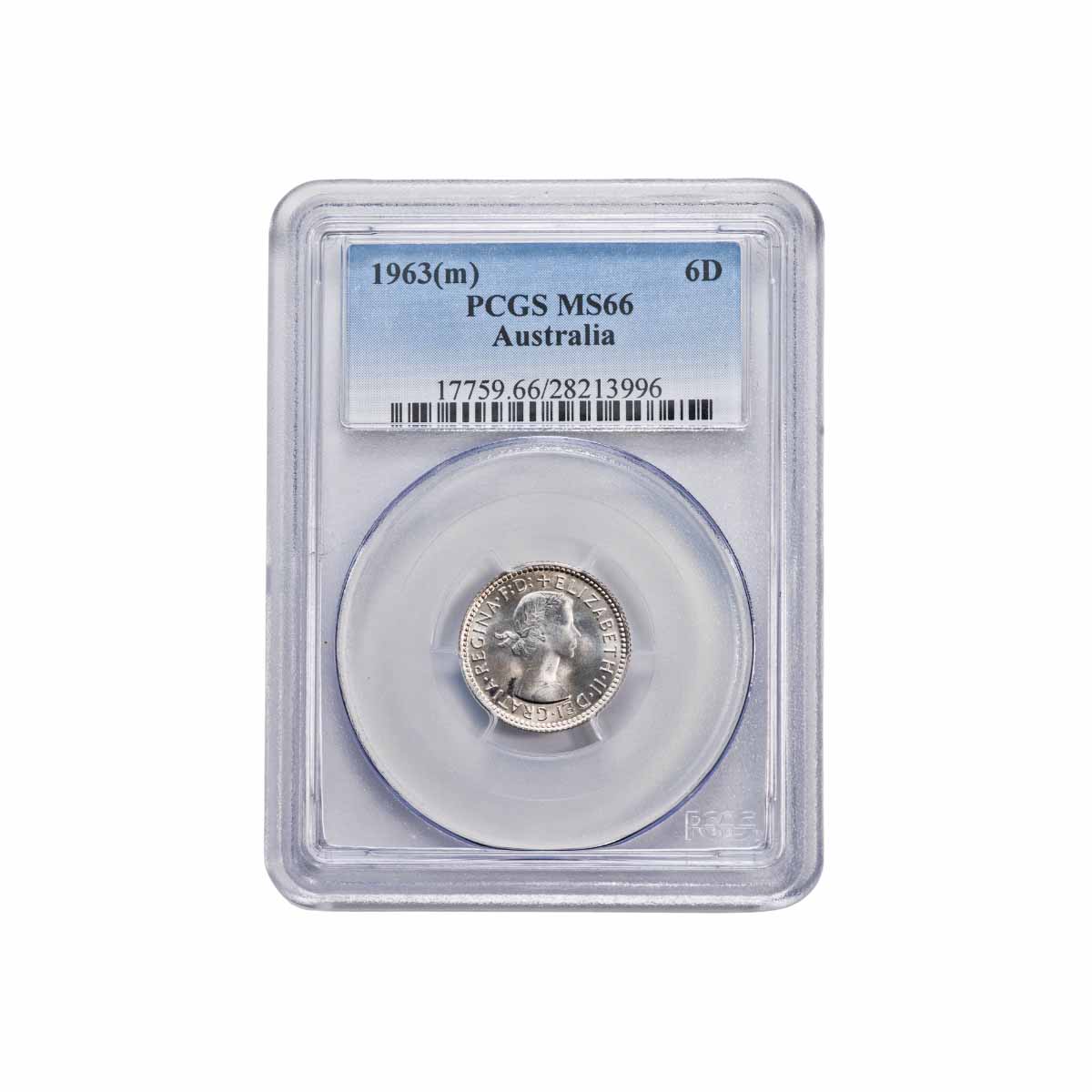 1963 Sixpence PCGS MS66 (Gem Uncirculated)