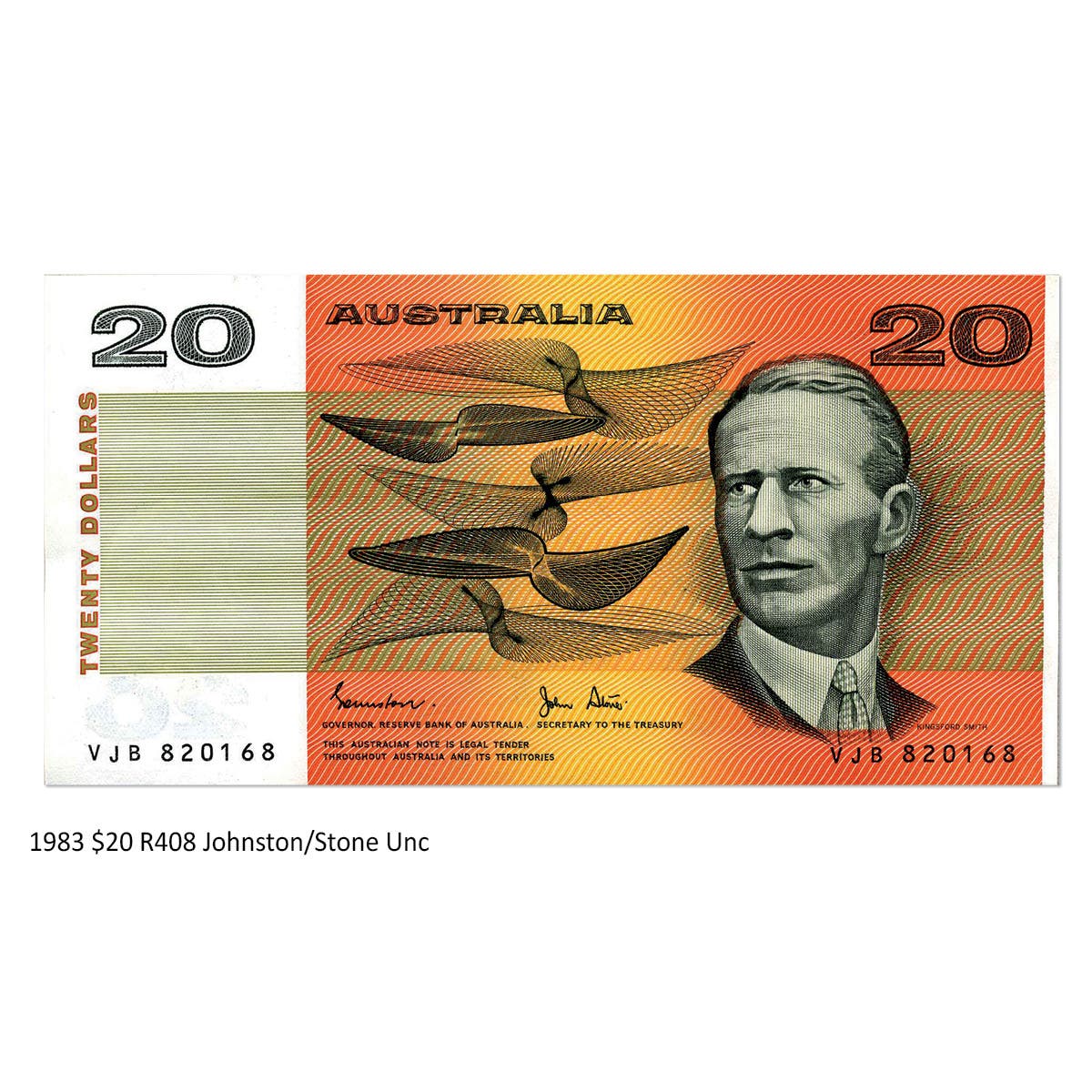 Australia $20 Banknote 1966-93 Uncirculated 15-Note Collection (no 1967 $20 Coombs/Randall) - Image 10
