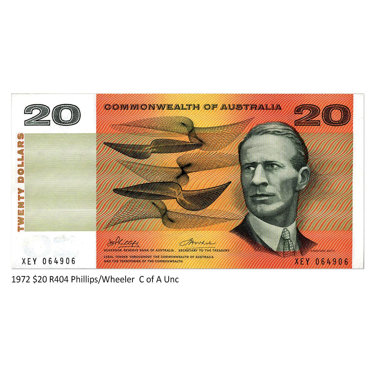 Australia $20 Banknote 1966-93 Uncirculated 15-Note Collection (no 1967 $20 Coombs/Randall) - Image 4