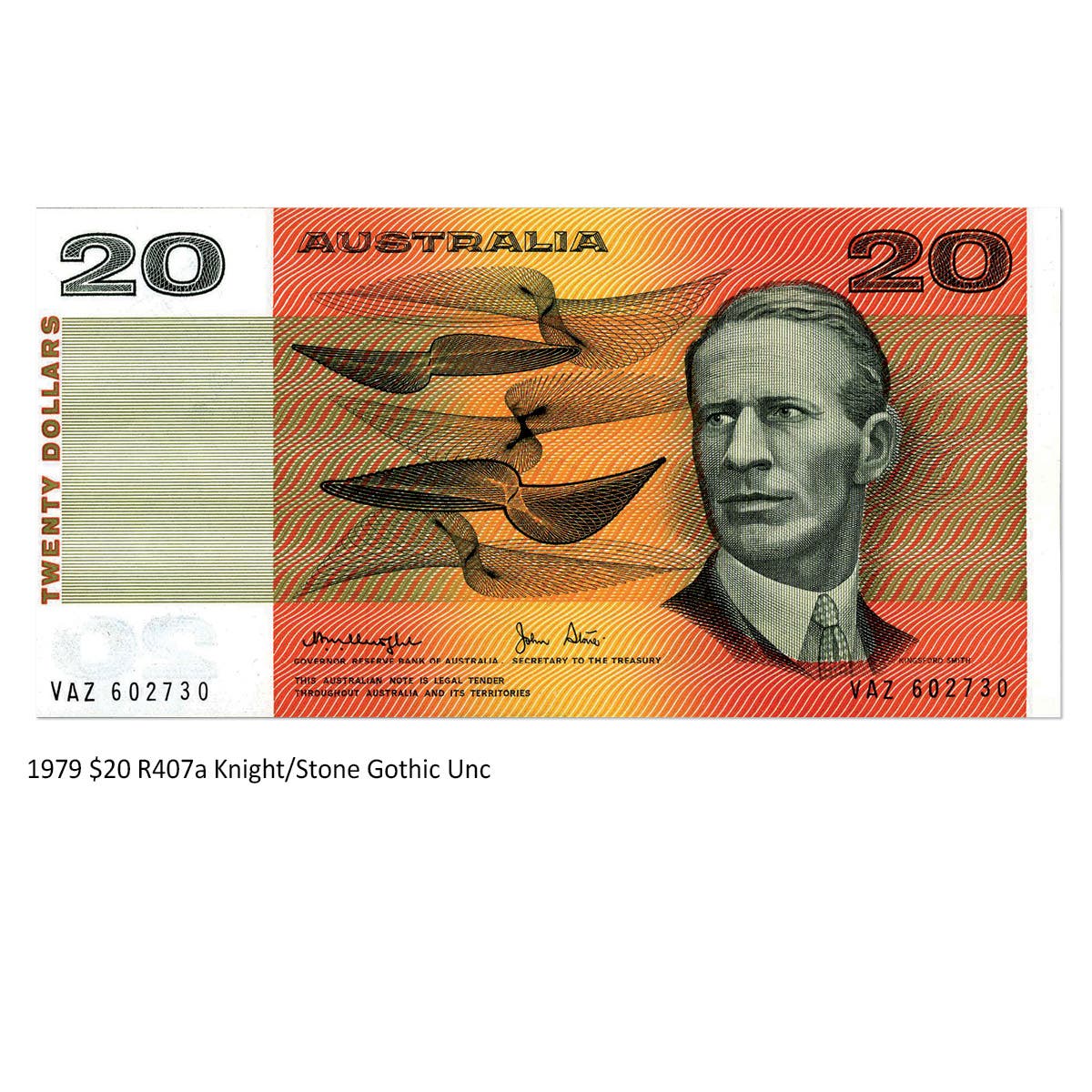 Australia $20 Banknote 1966-93 Uncirculated 15-Note Collection (no 1967 $20 Coombs/Randall) - Image 8