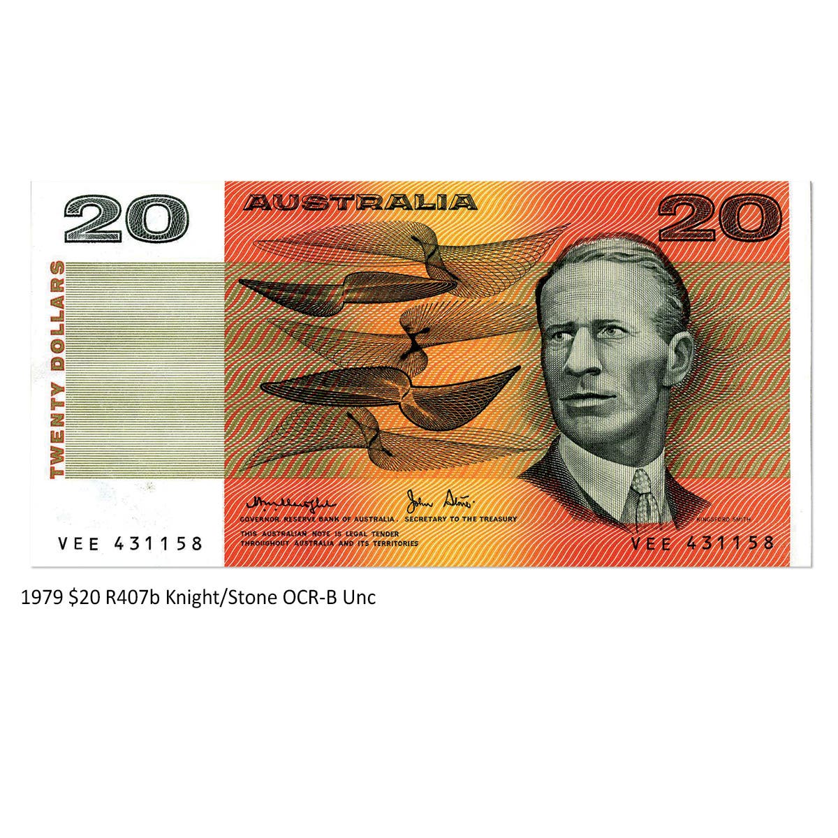 Australia $20 Banknote 1966-93 Uncirculated 15-Note Collection (no 1967 $20 Coombs/Randall) - Image 9