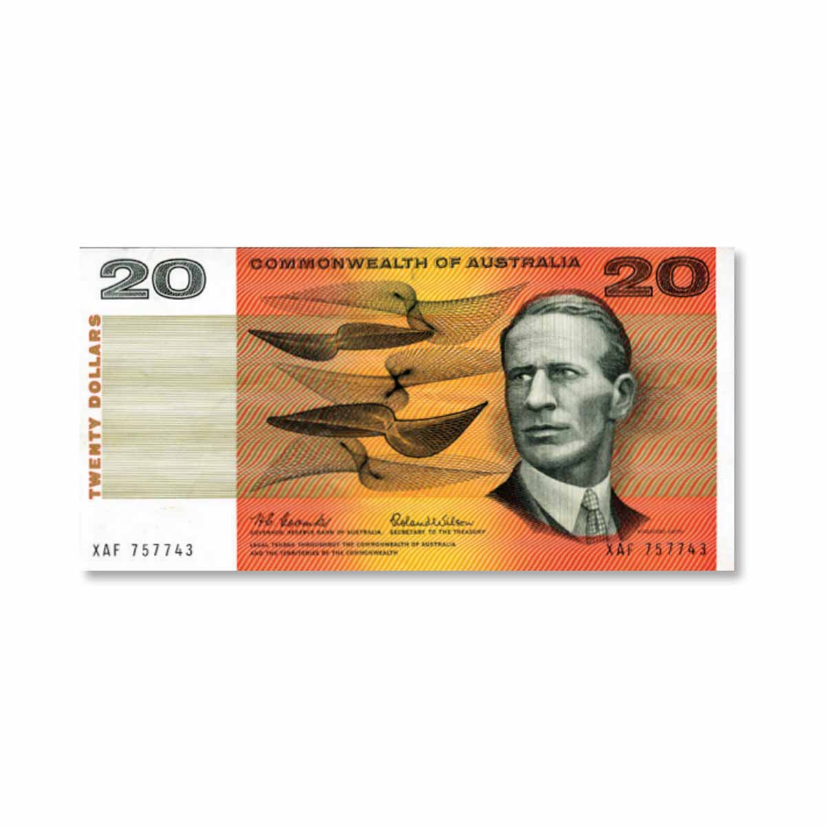 1966 $20 R401 Coombs/Wilson Banknote Very Fine-Extremely Fine