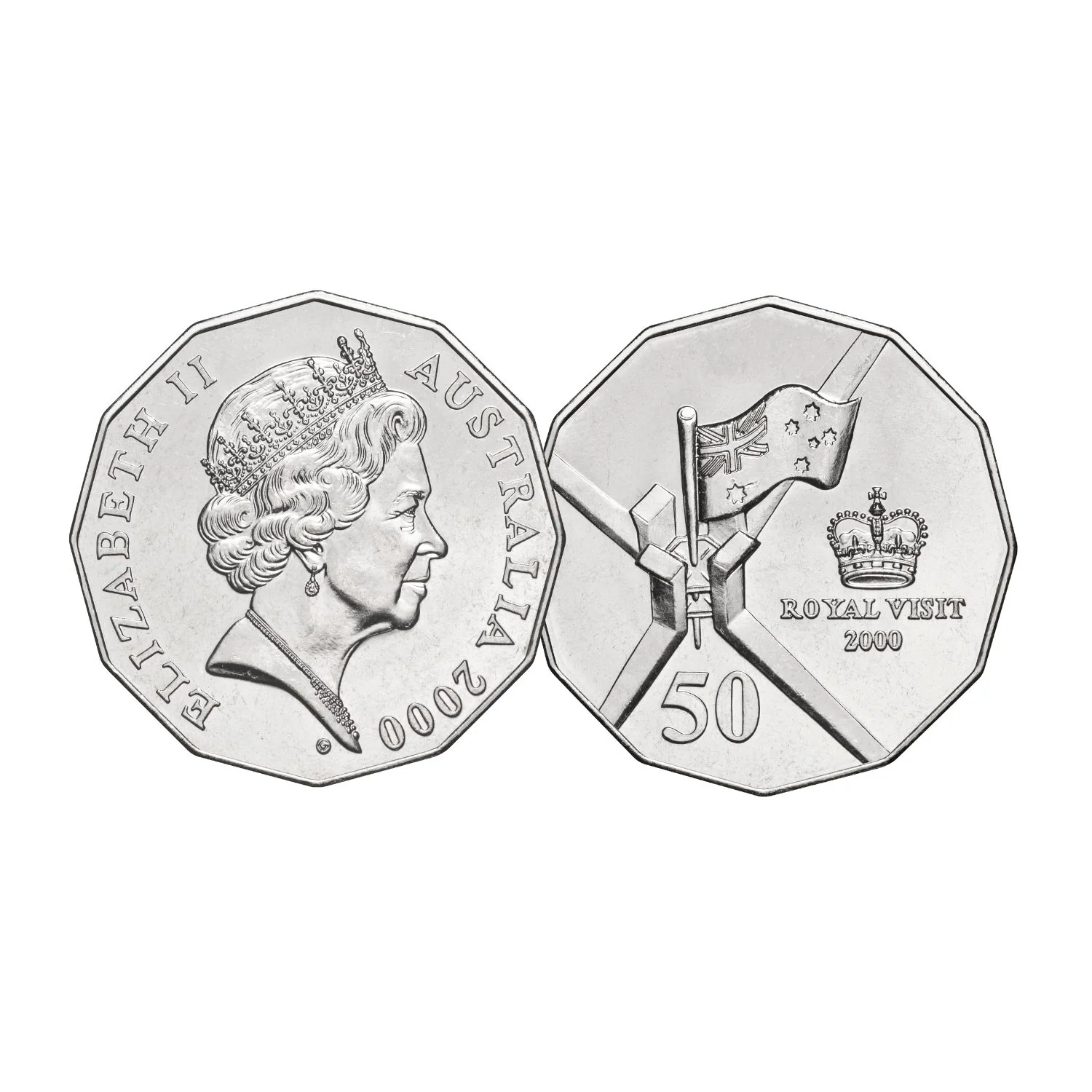 Australia Queen Elizabeth II 1966-2022 50c Portrait Uncirculated 7-Coin Collection - Image 6