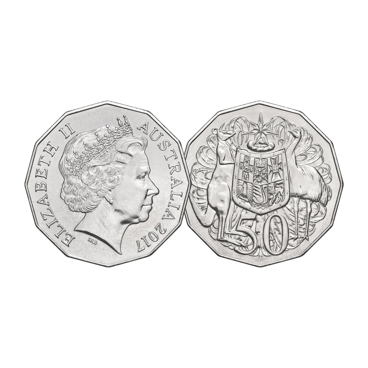 Australia Queen Elizabeth II 1966-2022 50c Portrait Uncirculated 7-Coin Collection - Image 8