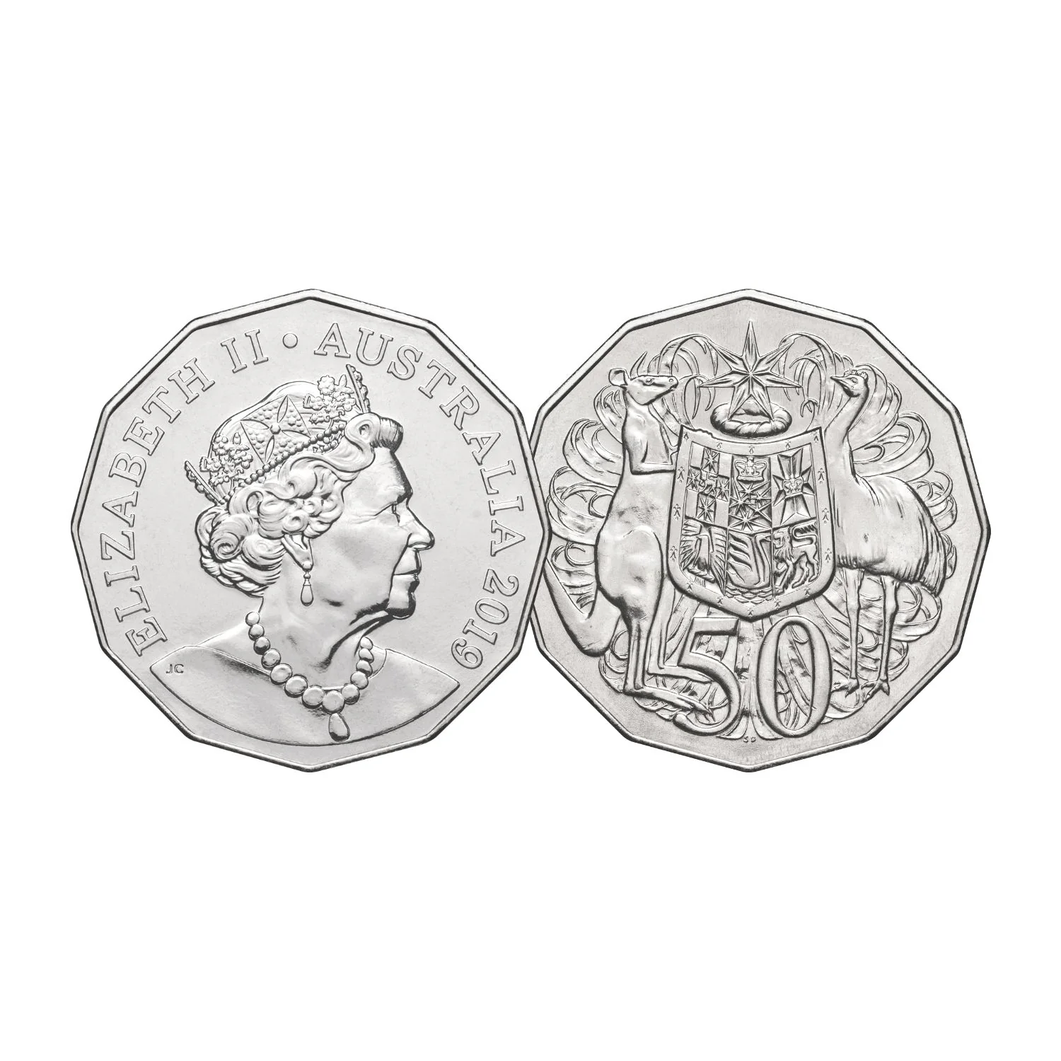 Australia Queen Elizabeth II 1966-2022 50c Portrait Uncirculated 7-Coin Collection - Image 9