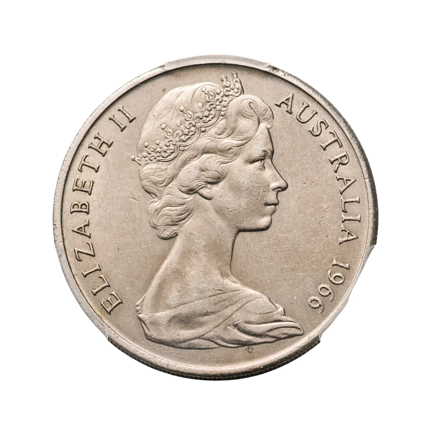 Australia 1966 20c Wavy '2' Coin PCGS MS62 (Uncirculated) - Image 3